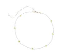 Bijoux pour filles collier géométrique créatif tressé colliers perles femme collier perles collier blanc, A, A