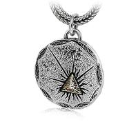 Bijoux pour hommes, collier avec pendentif gothique en argent sterling S925, œil de Dieu