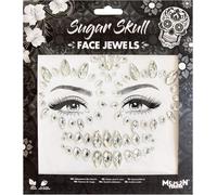 Bijoux Pour Le Visage Crâne De Sucre Joyaux Du Corps Du Visage Du Festival, Maquillage Sfx, Bijoux De Tatouage Temporaire, Maquillage À Effets Spéciaux, Multicolore, Grand[Z1700]