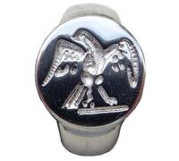 Bijoux Rome Antique Belle Bague Sceau Aigle (Aquila) Légion Romaine Taille 68 Finition Argent. Legio Patria Nostra. 100-300 AV JC