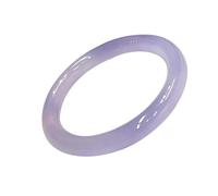 Bijoux ronds en jade naturel avec fleur flottante, design minéral, diamètre intérieur 58-60 mm