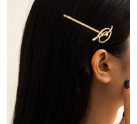 Bijoux Simples Européens Et Américains Avec Clip Latéral En Métal En Forme De Lettre Spéciale, Épingle À Cheveux Géométrique Creuse, Accessoires Pour Cheveux Pour Femmes