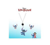 Bijoux Stitch Disney - Collier Pendentif + Boucles d’Oreilles Cadeau Fantaisie