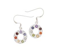 Bijoux symboliques - Boucles d'oreilles La roue des chakras