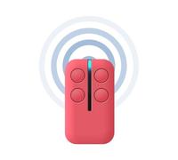 Bijoux - Télécommande universelle 330 Mhz-868 Mhz, compatible portails, garages, vannes, volets roulants, portes électriques, 4 en 1, code roulant et fixe (rose)