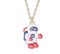 Bijoux Titulaire Organisateur Chaînes Bijoux Créatif Coréen Étoile Astronaute Série Collier Dessin Animé Mignon Fusée Lilliputien Pendentif Long Collier De Noël Étui Chaîne Cordon Étui (RD2, One Size)
