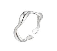 bijoux tout-correspondant géométrique simple anneau ins femelle du vent froid rétro d'eau goutte à ouverture irrégulière dames rin