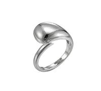 bijoux tout-correspondant géométrique simple anneau ins femelle du vent froid rétro d'eau goutte à ouverture irrégulière dames rin
