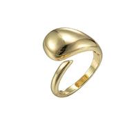 bijoux tout-correspondant géométrique simple anneau ins femelle du vent froid rétro d'eau goutte à ouverture irrégulière dames rin