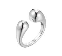 bijoux tout-correspondant géométrique simple anneau ins femelle du vent froid rétro d'eau goutte à ouverture irrégulière dames rin