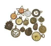 Bijoux Unisexe Stainles Stell 10pcs Random Myle Myle Clock Watch Face Charms Collier Alliage Pendant Trouver des Bijoux Faire des Accessoires à sailpunk Fashion Trendy Accessoires Créative Charger