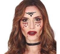 bijoux visage adhésifs vampire - guirca 15809 Rouge G