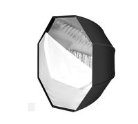 Bijuan Boîte à Lumière Octogonale Parapluie 80 cm Oxford Haute Densité | Tissu Oxford haute densité et couleur noire, améliore la réflexion et offre un rendu uniforme en studio ou en extérieur.