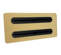 Bijuan Planche Planche de Surf Hydrofoil Box Foil Mount | Planche hydrofoil noire et jaune, taille 39x19x3,5 cm, poids 400 g, avec socle PVC et 1 Safran à aubes.