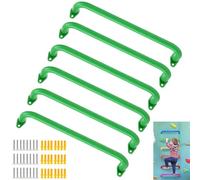 BiJun Poignées de jeu en métal de 43,2 cm, barres de singe pour intérieur, barres de plafond robustes pour balançoires intérieures et extérieures, structures d’escalade, cabanes dans les arbres et