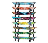 BiJun Support mural pour skateboard, affichage mural pour snowboard, support mural horizontal pour skis, support de rangement pour planche à roulettes, support de rangement pour longboard