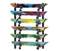 BiJun Support Skateboard Mural, Support Mural pour Snowboard, étagère Murale Horizontale pour Ski, Support de Rangement pour Skateboard, Accroche Murale pour Longboard