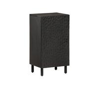 Bijzetkast 40x33x75 cm massief mangohout zwart356843
