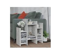 Bijzetkast 60x26x60 cm bewerkt hout betongrijs806287