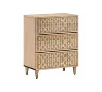Armoire latérale 60x33x75 cm bois massif de manguier, armoire, armoire de rangement, armoire console, placard, buffet de salon
