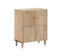 Armoire latérale 60x33x75 cm bois massif de manguier, armoire, armoire de rangement, armoire console, placard, buffet de salon