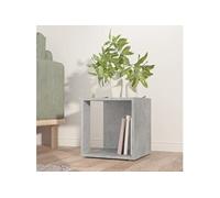 Bijzettafel 33x33x34,5 cm bewerkt hout betongrijs809012