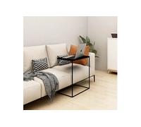 Vidaxl Table D'appoint Noir 55x35x66 Cm Aggloméré Noir