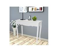 vidaXL Table de console et coiffeuse Blanc
