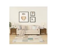 Bijzettafels 2 st 40x40x39 cm massief grenenhout honingbruin813791