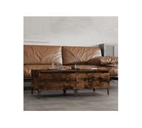 Vidaxl Tables D'appoint 2 Pcs Chêne Fumé 50x46x35 Cm Bois Ingénierie Marron