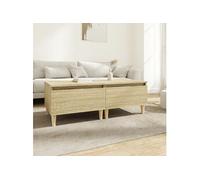 Vidaxl Tables D'appoint 2 Pcs Chêne Sonoma 50x46x35 Cm Bois Ingénierie Marron