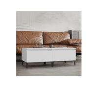 Vidaxl Tables D'appoint 2 Pcs Blanc 50x46x35 Cm Bois D'ingénierie Blanc