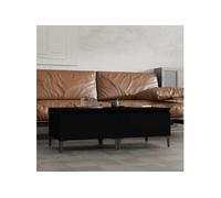 Vidaxl Tables D'appoint 2 Pcs Noir 50x46x35 Cm Bois D'ingénierie Marron