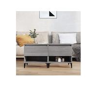 Vidaxl Tables D'appoint 2 Pcs Sonoma Gris 50x46x50 Cm Bois Ingénierie Marron