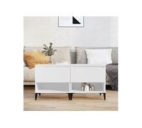 Bijzettafels 2 st 50x46x50 cm bewerkt hout wit819549