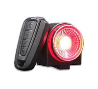 Bike Alarm Tail Light USB Rechargeable Ultra Bright Rear Bike Lights,Smart Brake Sensing Anti Thef