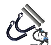 Bike Bar Ends - Aluminium Alloy Handlebar Grip Extensions, Mountain Bike Bar Ends for Comfort Riding Control | Anti Slip Cycling Handlebar for Road City Touring Commuting Trail Outdoor Cycling