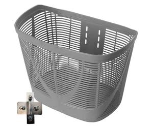 Bike Basket - 12.99in Front Handlebar Strorage | Bicycle Basket Front for Cruiser & Scooter, Weatherproof Wire Mesh Cargo Carrier for Grocery & Pet, 1-Pack, Lightweight 300g
