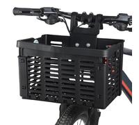 Bike Basket Front - de vélo, portable pour guidon | Sac de rangement imperméable pour vélo, organiseur de voyage pliable, de transport solide pour animaux de compagnie, courses