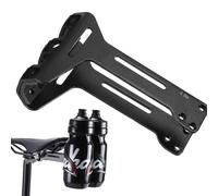 Bike Bottle Cage Mount - 5.3 inch Adjustable Saddle Adapter for 2 Cages | 5.3 x 3.2 x 1.6 Inch 6061 Aluminium Alloy And 304 Stainless Steel Bike Bottle Cage Adapter, 99g, With 15-30° Angle Adjustment