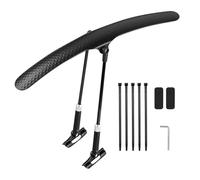 Bike - -boue réglable et arrière - Pliable - Pour vélo de montagne et de route - Protection dorsale - Léger - Avec lumière
