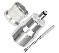 Bike Brake Oil Funnel Tool - Aluminum Alloy Material 16x11x4.5cm Universal Bleed Kit With Plug Base And 1 Oil Funnel Set - Hydraulic Disc Brake Accessory - Supports Mountain Bicycle Maintenance Repair