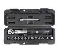 BIKE BROZ Lot de 15 clés dynamométriques 1/4" et clés à douille avec 2-24 Nm pour vélo, moto, etc. | Clé dynamométrique petite | Jeu d'outils Tim Torque Pro 70005