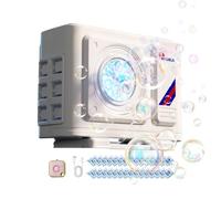 Bike Bubble Machine - AC Outdoor Unit Bicycle Decor Toy with LED Light