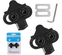 Bike Cales Crampons Autobloquants Plaques de Chaussures de vélo Accessoire Velo pour vélo d’intérieur, VTT Compatibles Shimano SPD SM-SH51 (Black-01)