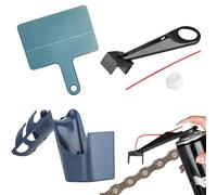 Bike Chain Cleaner Tool Set, 4-Piece Portable Cleaning and Oiling Kit with Oil Sprayer and Diverter, Powersports Maintenance Accessories for Bicycles, Chainsaws, & Daily Gear Care