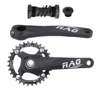Bike Crank - Mervette creuse de 170 mm, bras à chaîne intégré | anneau à pignon en d'aluminium, équipement inférieur résistant, axe à pédale large étroit léger, kit de Cor