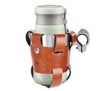 Bike Drink Holder - Leder Fahrradhalterung, Getränke Rack | universeller Flaschenhalter für Radfahren, E-Scooter, Bergtouren, Pendeln, Outdoor Abenteuer, praktischer Wasser Kaffee Halter für Damen Her