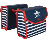 Bike Fashion Sacoche de porte-bagages pour enfants Capt`n Sharky, bleu / blanc