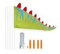 Bike Flag - Dinosaur Tail Reflective Bicycle Decor, Kids Safety Accessory